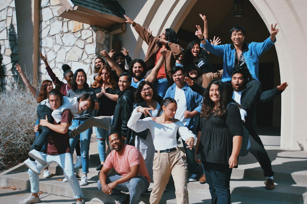 happy students celebrating